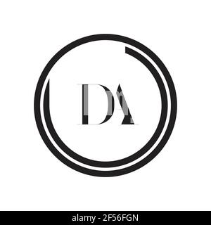 Initial AD DA modern monogram and elegant logo design, Professional Letters Vector Icon Logo on background. Stock Photo