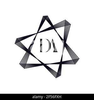 Initial Monogram Letter DA Logo Design Vector Template. DA Letter Logo Design Stock Photo