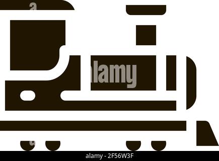 children train icon Vector Glyph Illustration Stock Vector