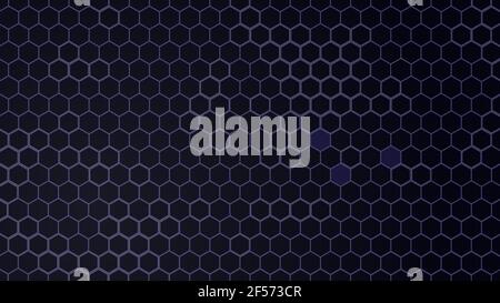 Dark Violet Hexagon Shapes Abstract Background. Vector illustration Stock Vector