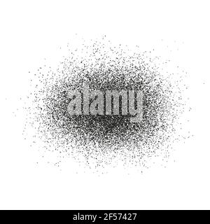 Spray paint. Sprayed graffiti effect in black on white. Vector illustration isolated on white. Stock Vector