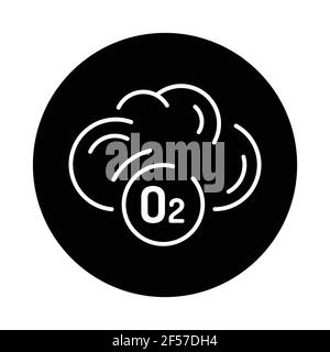 Cloud with air color line icon. Sign for web page, mobile app, button, logo. Editable stroke. Stock Vector