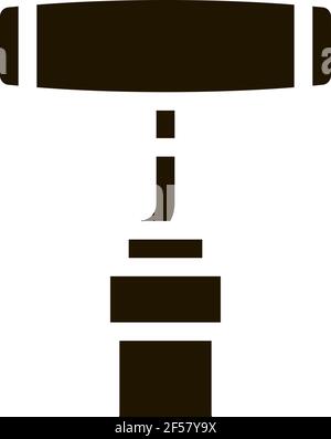 corkscrew for opening icon Vector Glyph Illustration Stock Vector