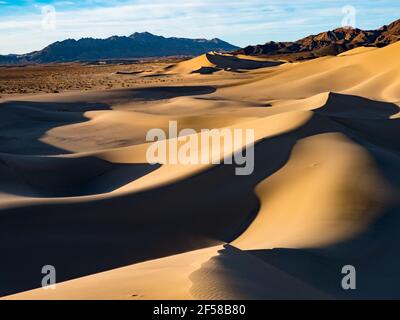 The Ibex dunes in remote Death Valley National Park, California, USA Stock Photo