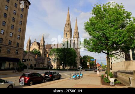 Saint Paul Cathedral in Oakland neighborhood.Pittsburgh.Pennsylvania.USA Stock Photo