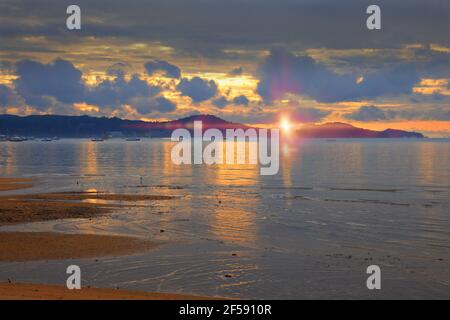 Early morning at Chalong bay, Phuket, Thailand Stock Photo