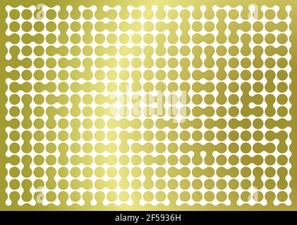 Gold connection concept idea, symbol illustration Stock Vector