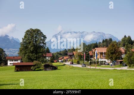 geography / travel, Germany, Bavaria, Upper Bavaria, Chiemgau, REIT in the Winkl, townscape, Additional-Rights-Clearance-Info-Not-Available Stock Photo