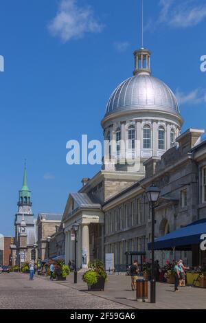 geography / travel, Canada, Montreal, Marché Bonsecours, Rue Saint-Paul Est, Marguerite-Bourgeoys muse, Additional-Rights-Clearance-Info-Not-Available Stock Photo