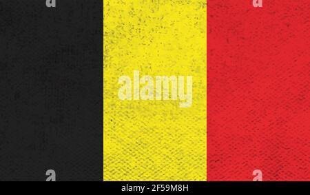 Grunge Belgium flag textured background. Vector illustration Stock ...