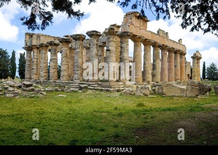 Temple of Zeus, Cyrene, Libya Stock Photo