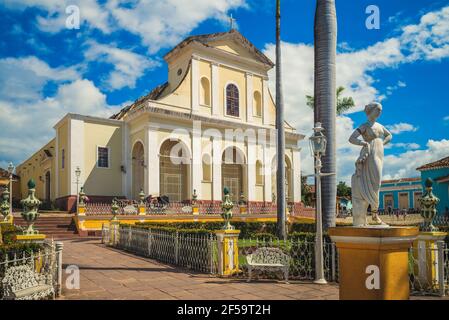 Church of the Holy Trinity, Iglesia Parroquial de la Santisima Trinidad in cuba Stock Photo