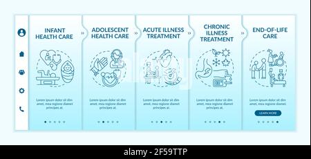 Family doctor support onboarding vector template Stock Vector