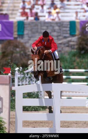 Michael Matz The Olympic Games, Atlanta 1996, Michael Matz (USA) riding Rhum Stock ...