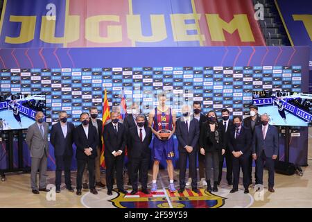 Barcelona, Spain. 25th Mar, 2021. Official presentation of Pau Gasol as a new FC Barcelona Basketball player, in Barcelona on March 25, 2021 Presentacion oficial de Pau Gasol como nuevo jugador del FC Barcelona de Baloncesto, en Barcelona a 25 de marzo de 2021 999/JGS/Cordon Press Credit: CORDON PRESS/Alamy Live News Stock Photo