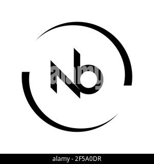 Professional Innovative Initial NB logo and BN logo. Letter BN NB Minimal elegant Monogram. Premium Business Artistic Alphabet symbol and sign Stock Photo