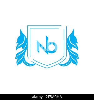 Professional Innovative Initial NB logo and BN logo. Letter BN NB Minimal elegant Monogram. Premium Business Artistic Alphabet symbol and sign Stock Photo