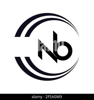 Professional Innovative Initial NB logo and BN logo. Letter BN NB Minimal elegant Monogram. Premium Business Artistic Alphabet symbol and sign Stock Photo