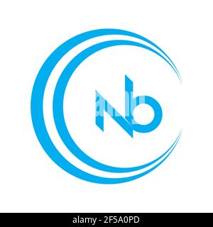 Professional Innovative Initial NB logo and BN logo. Letter BN NB Minimal elegant Monogram. Premium Business Artistic Alphabet symbol and sign Stock Photo