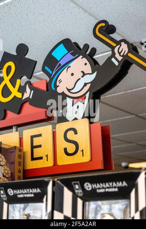 Barnes & Noble Booksellers Game Section, NYC, USA Stock Photo