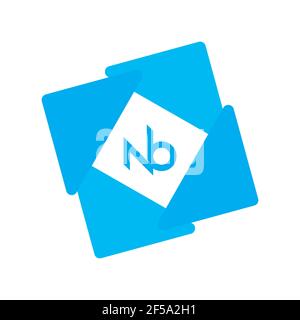 Professional Innovative Initial NB logo and BN logo. Letter BN NB Minimal elegant Monogram. Premium Business Artistic Alphabet symbol and sign Stock Photo