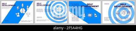 Self development brochure template Stock Vector