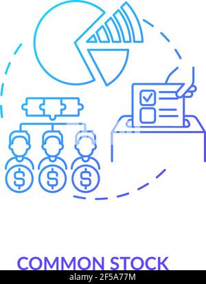 Common stock concept icon Stock Vector