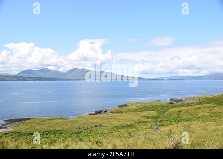 Isle of Mull viewed from Kerrera, Scotland Stock Photo