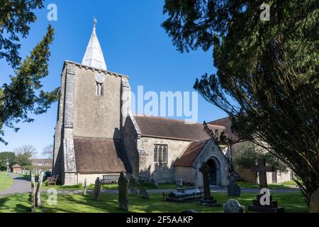 All Saints Parish Church,  Milford On Sea, Hampshire, England, UK Stock Photo