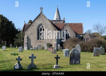 All Saints Parish Church,  Milford On Sea, Hampshire, England, UK Stock Photo