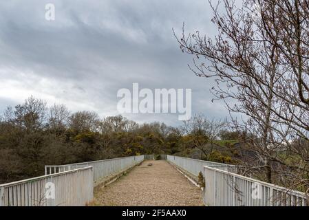 Gatehead, Scotland, UK - March 23, 2021: The ancient Laigh Milton Mill ...