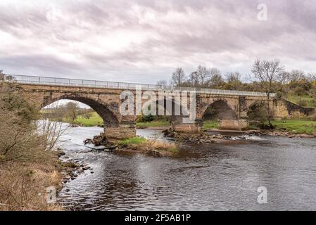 Gatehead, Scotland, UK - March 23, 2021: The ancient Laigh Milton Mill ...