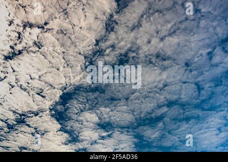 Altocumulus cloud Stock Photo