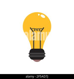 Lamp icon, vector illustration isolated on white background. Stock Vector
