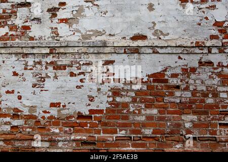 red and white brick wall background Stock Photo
