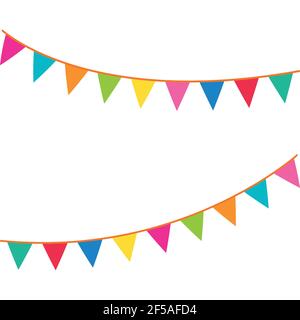 Party Background with Flags Vector Illustration. EPS 10. Stock Vector