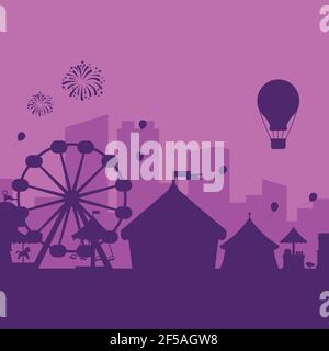 Vector carnival illustration. Background for the celebration of the winter holiday, Christmas, New Year, Independence Day, carnival, birthday. Stock Vector
