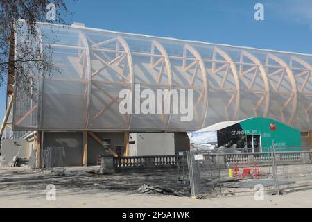 TEMPORARY GRAND PALAIS  BUILT BY GL EVENTS AND DESIGNED BY THE ARCHITECT JEAN-MICHEL WILMOTTE Stock Photo