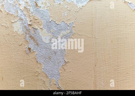 Texture, wall, concrete, it can be used as a background. Wall fragment with scratches and cracks Stock Photo