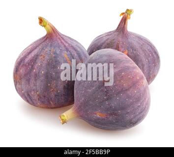 figs path isolated on white Stock Photo