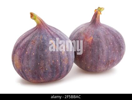 figs path isolated on white Stock Photo