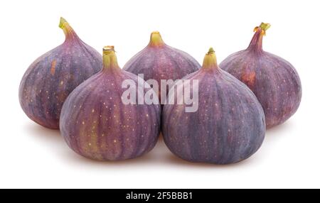 figs path isolated on white Stock Photo