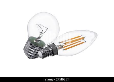 Light bulb. Lamp bulbs isolated on white background. Stock Photo