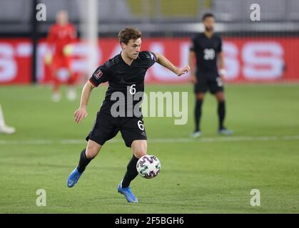 Duisburg, Germany. 25th Mar, 2021. firo: 25.03.2021 Football, Soccer: Landerspiel National Team WM Qualification 2021/2022, Group J, Germany, GER - Iceland Joshua KIMMICH, GER, Individual Action | usage worldwide Credit: dpa/Alamy Live News Stock Photo