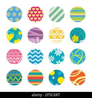 Keychain with easter theme design template. Stock Vector