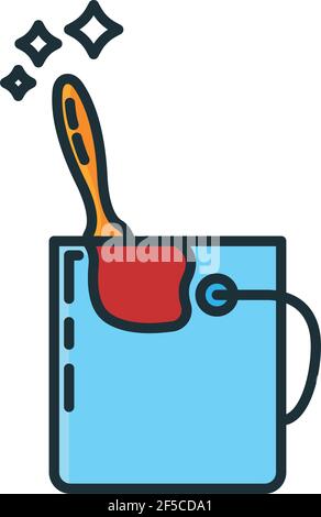 paint bucket tool construction isolated icon Stock Vector Image & Art ...