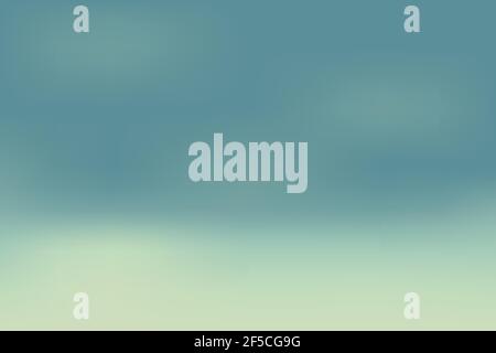 Abstract background with smooth gradient blue sky with cloud for wallpaper, background, print. retro tone vector Illustration Stock Vector
