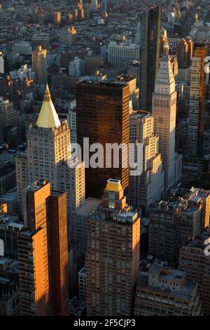 geography / travel, USA, New York, New York City, View from Empire State Building towards Met Life Tow, Additional-Rights-Clearance-Info-Not-Available Stock Photo
