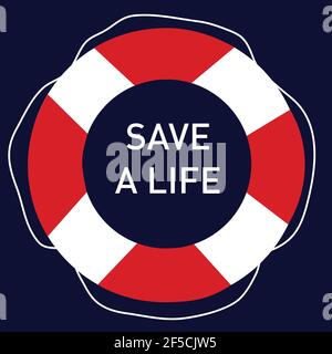 Save A Life Raft Icon Logo Vector Symbol Vector Design Stock Vector