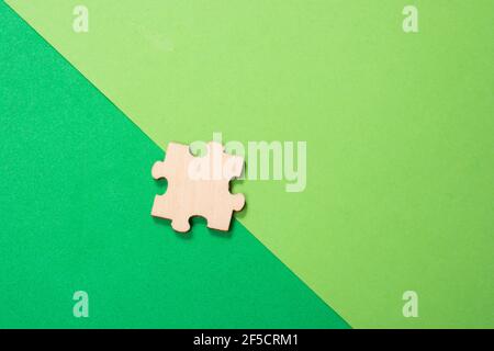 jigsaw puzzle game piece as concept of creative, logical thinking Stock Photo